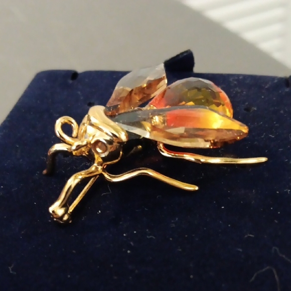 Daniel Swarovski Crystal Paradise Alipur Bumblebee Brooch - Picture 2 of 9